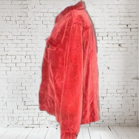 Coldwater Creek Embroidered Velvety Soft Shacket - Picture 4 of 5